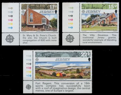 JERSEY 1987 Nr 405-407 postfrisch ECKE-ULI XAEAA76