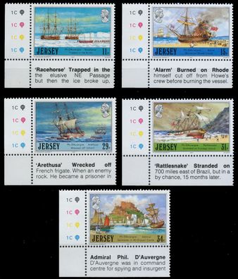 JERSEY 1987 Nr 409-413 postfrisch ECKE-ULI XAEAA86