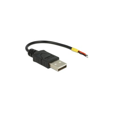 DELOCK USB Kabel A -> 2x offene Kabelenden Strom 0.10