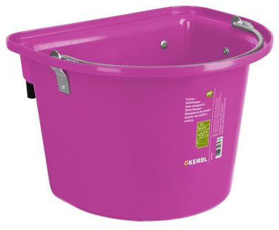 Kerbl Turnier-Futterkrippe mit Einhängebügel und Tragegriff pink