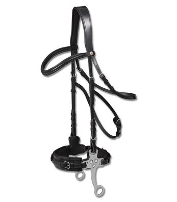 Waldhausen X-Line Hackamore Trensenzaum schwarz