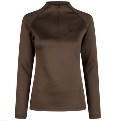Eskadron Damen Shirt Half-Zip Platinum teak brown Platinum 2024