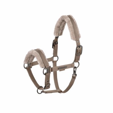 Eskadron Halfter Double Pin Faux Fur smoky taupe Platinum 2025