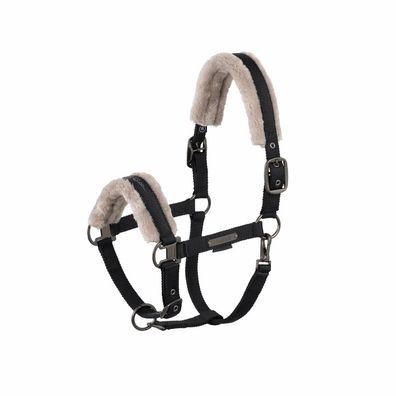 Eskadron Halfter Double Pin Faux Fur black Platinum 2025