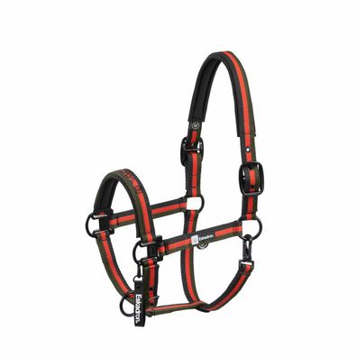 Eskadron Halfter DOUBLE PIN black-white-deep green-poppy red Dynamic 25 H/W