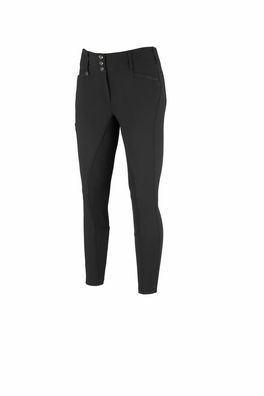 Pikeur Damen Candela CUR. Highwaist Curvy Hose / Vollbesatz FFL black Sports HW 25