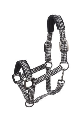 Cavallo Halfter PEPPY black Hahnentritt-Optik Horsefashion HW 25