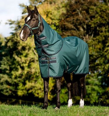 Horseware Amigo Ripstop 900D Plus PONY Turnout 100g Decke Dynasty Green/Navy & Silver