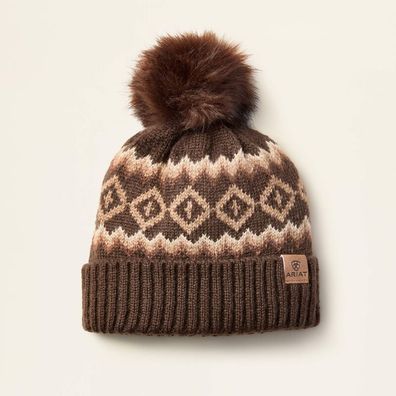 ARIAT Damen Beanie Mütze Bristol chocolate brown