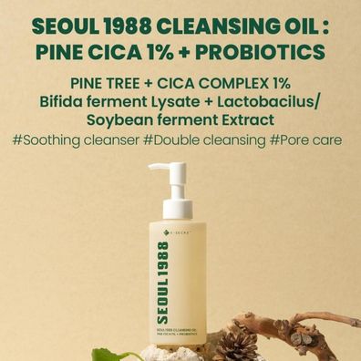 K-SECRET SEOUL 1988 Reinigungsöl: Pine Cica 1% + Probiotika, 200 ml