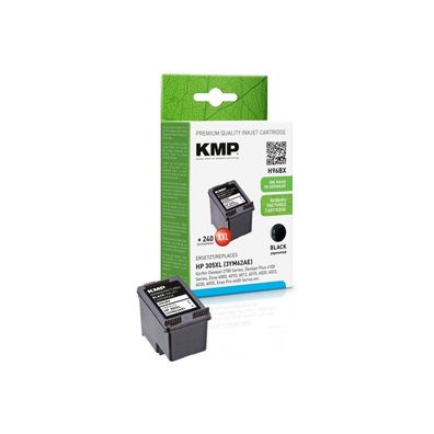 KMP H96BX schwarz Tintenpatrone kompatibel zu HP 305XL (3YM62AE)