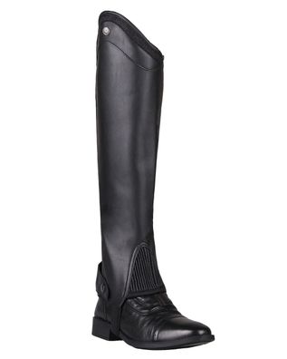 QHP Chaps Shimmer Adult schwarz Glitter Strass Kunstleder