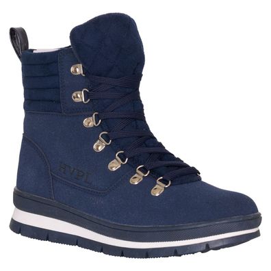 HV POLO Boots Louise navy modischer Stiefel mit gesteppter Oberseite
