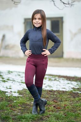 Covalliero Kinder Reitleggings HW/21 aubergine