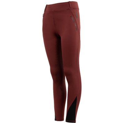 Reithose Leggings BR Breeches Kinder bordeaux port Vollbesatz Silikon