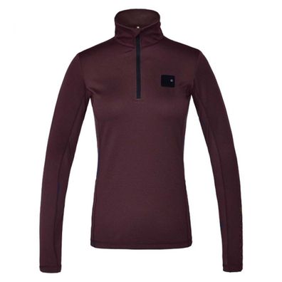 Kingsland maxine Trainingsshirt mit ½ Reißverschluss Damen red fudge HW 21