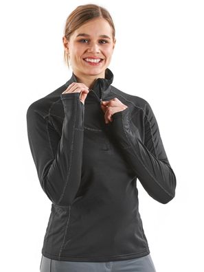 Busse Shirt Melani Tech schwarz langarm