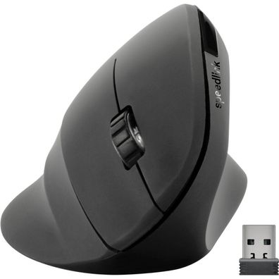 Speedlink - PIAVO Ergonomische vertikale Maus - Kabellos, gummischwarz