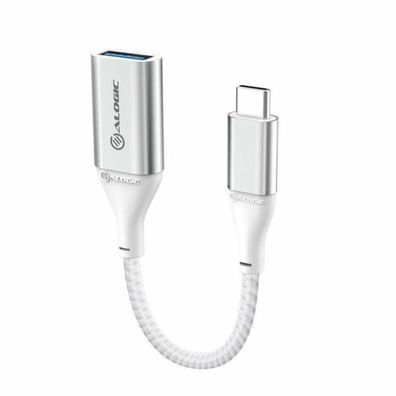 ALOGIC Ultra USB-C auf USB-A Adapter 15 cm (Farbe: Silber)