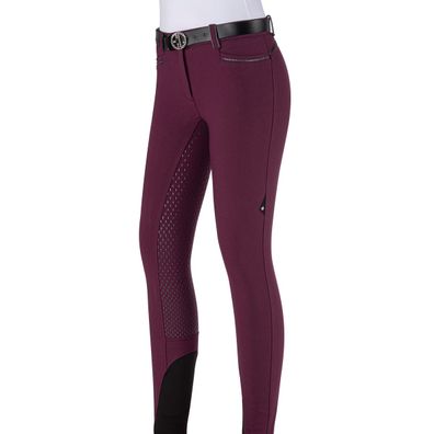 Equiline Damen Reithose Galaxyg FS/21 plum Vollbesatz mit Glitzernähten