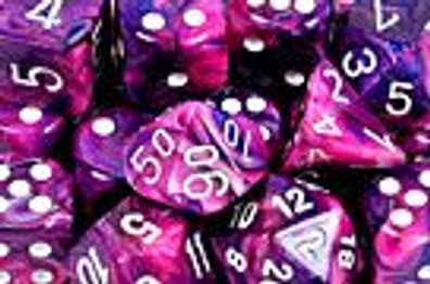 Festive™ 16mm w6 violet/white Dice Block™ (12 dice)