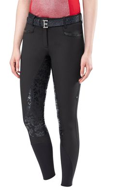 Equiline Damen FULL GRIP Reithose GLADIS Schwarz FS20