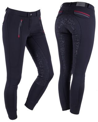 QHP Reithose Softshell Kamila voll-grip Schwarz 2019