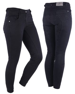 QHP Reithose Veerle vollbesatz Schwarz
