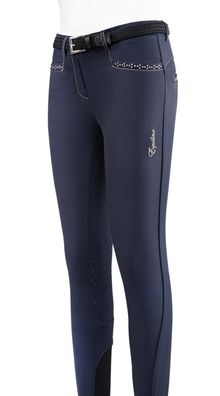 Equiline Mädchenreithose EMMA MIT VOLLEM GRIP BLAU FS20