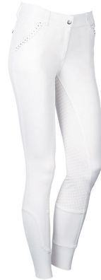 Harrys Horse Damen Turnier Reithose EQS Moonstone Full Grip weiß FS20