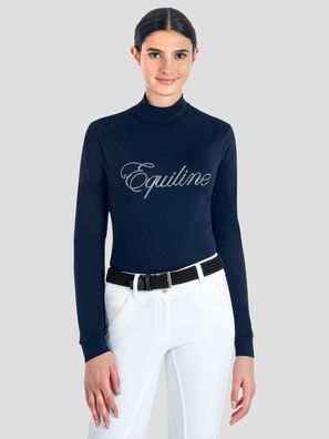 Equiline Damen Rollkragen Pullover blau HW 20