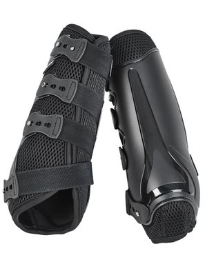 Busse Gamaschen Dressage-pro-mesh schwarz Dressurgamasche stabile Hartschale