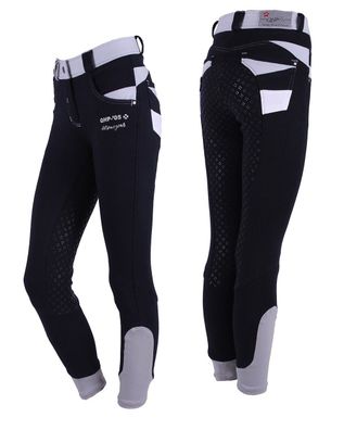 QHP Reithose Joan Junior Full-Grip Navy 2019