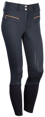 Harrys Horse Winterreithose Hammond, Fleecefutter, Vollgrip, blueberry