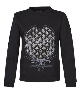 Equiline TULIP Damen Sweatshirt Pullover Schwarz (HW 19/20)