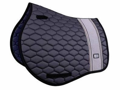 Fairplay Dressurschabracke oder Springschabracke Hexagon Stripes, dark-grey