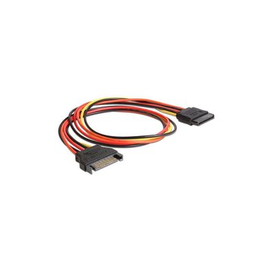 Delock DELOCK Stromkabel SATA 15Pin -> SATA 15Pin St/Bu 0.50m