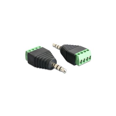DELOCK Adapter Terminalblock 4Pin -> 3,5mm Klinke Stecker