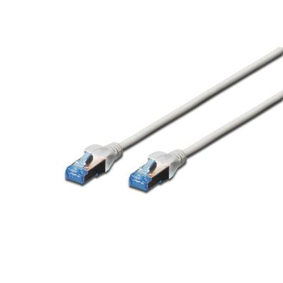 Digitus Patchkabel Cat5e SF/UTP 2xRJ45 15m CCA grau Hebels. Polybeutel
