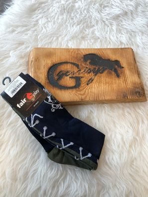 Fairplay Reitstrümpfe Reitsocken INES Navy-olive