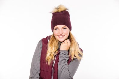 Eskadron Strickmütze BOBBLE Fauxfur blackberry Eq. Fanatics HW17