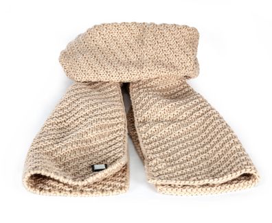 Equiline Strick Schal Virginia beige creme Acrylwolle kuschlig warm
