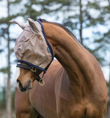 Horseware Amigo Fly Mask Fliegenmaske Bronze/navy + UV Schutz