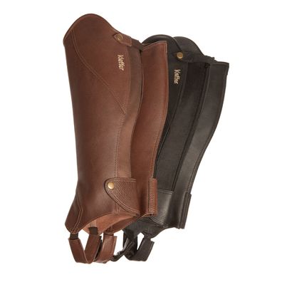 Kieffer Lederchaps Arlene Unicolor schwarz