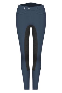 Cavallo CARLA GRIP S Damen PU Vollbesatzrithose darkbl.-graphite HW 19