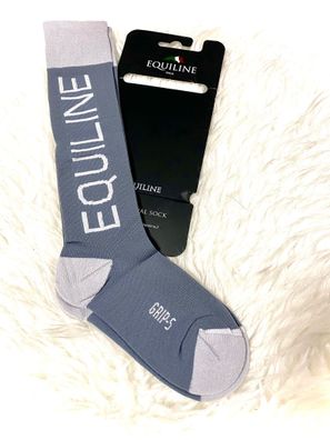 Equiline Unixex Reitsocken Kniestrümpfe stone grey grau