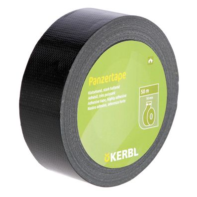 Kerbl Panzertape schwarz 50m stark haftend