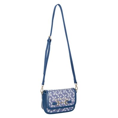 HV POLO Handtasche Mini Cecile Bit in navy dunkelblau mit goldenem Gebiss vorne
