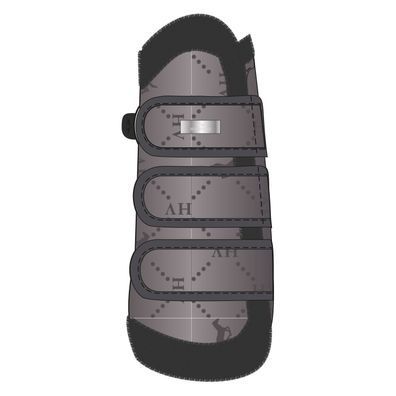 HV Polo Dressurgamaschen HVPCecile iron mit Kunstpelz