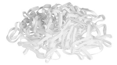 Kerbl Mähnengummi Silikon weiß